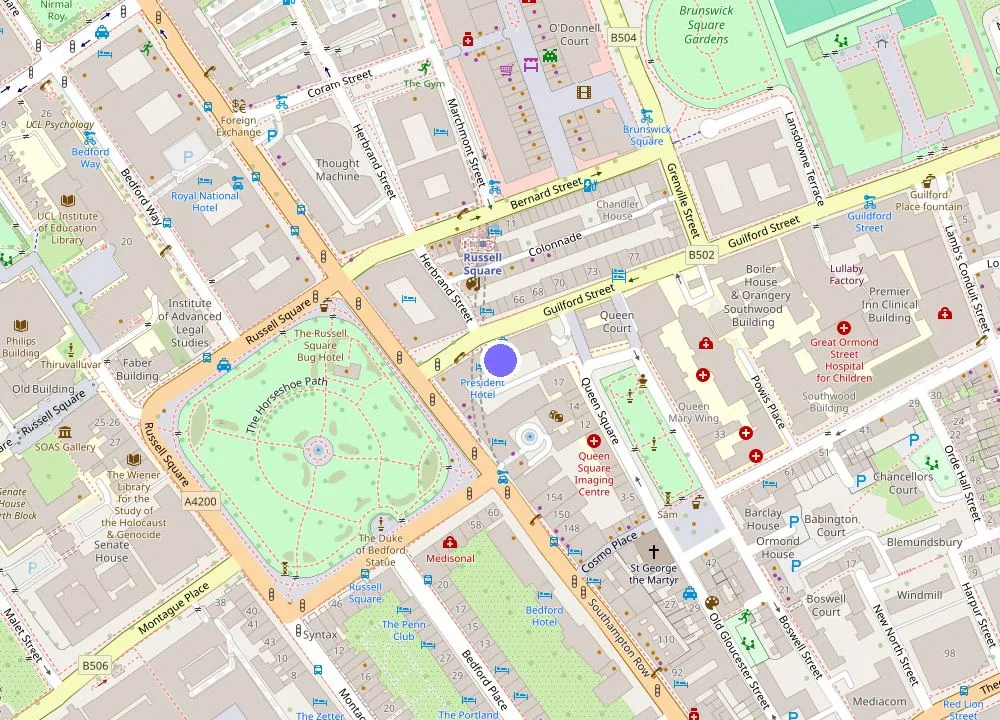 Map: President Hotel